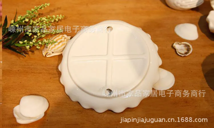 Mediterranean decorative plate temperature ceramic conch shells ocean Western dish fruit wholesale |