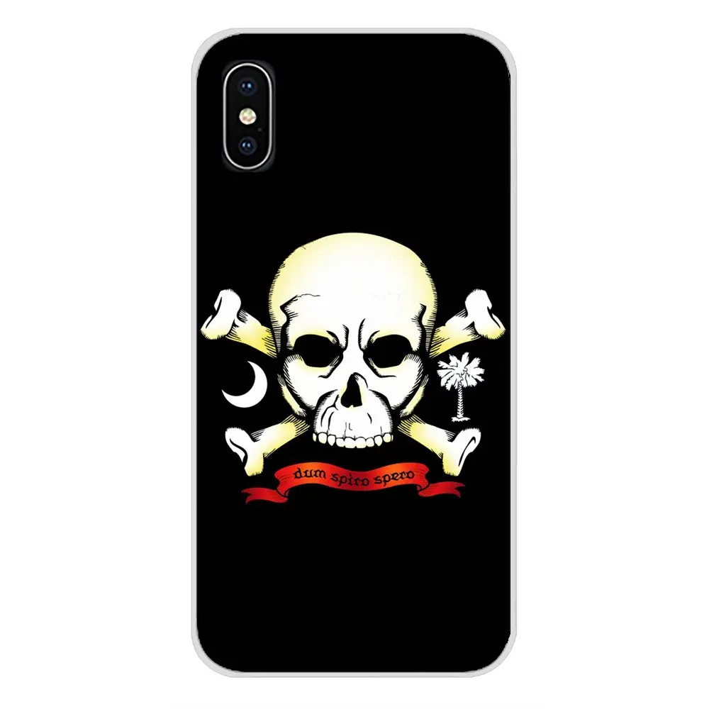 Для Nokia 2 3 5 6 8 9 230 3310 1 7 Plus для LG Q6 X Power Phone Чехлы под черный пиратский флаг с черепом
