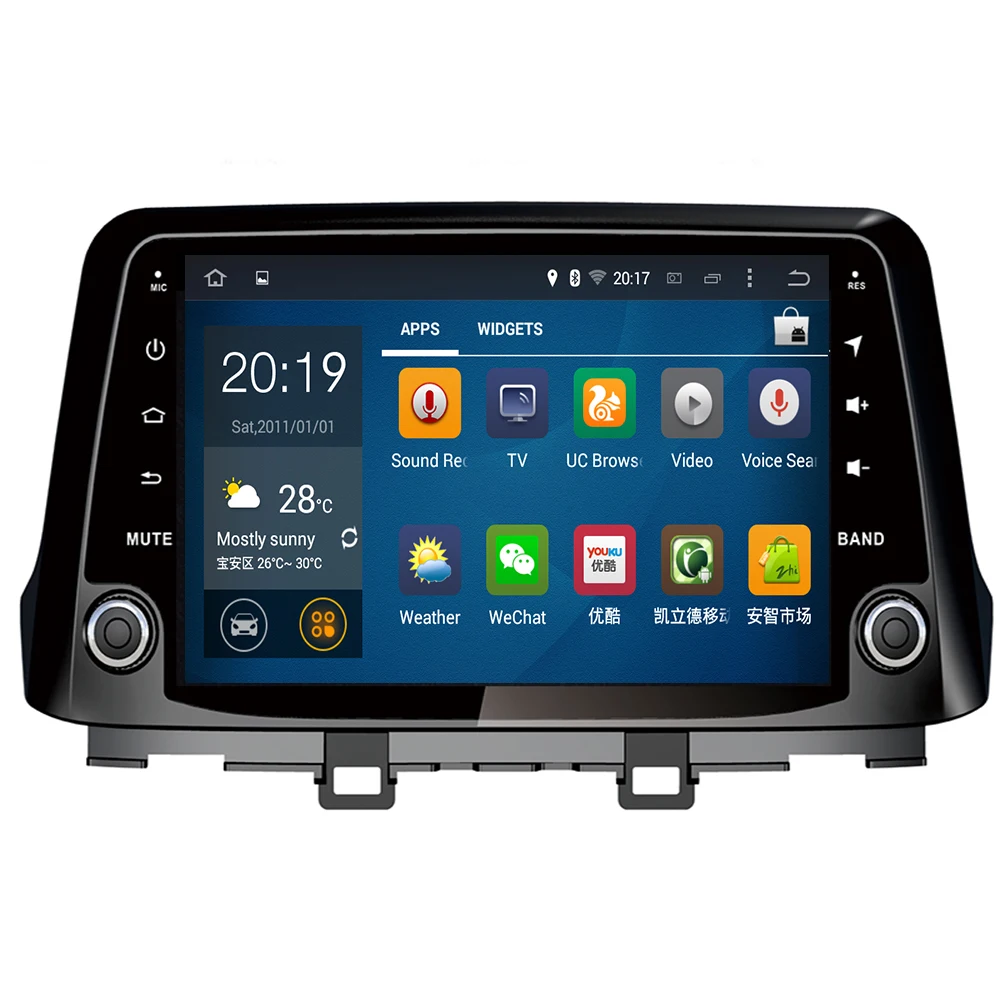 Android 10 автомобильный dvd gps плеер 8 ядер для HYUNDAI KONA 2017 2018 -2019 навигация стерео аудио