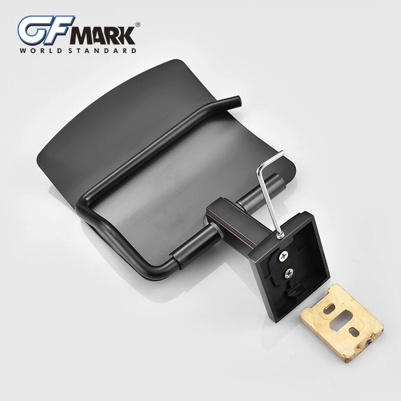 Держатели бумаги GFmark в ретро стиле футляр для туалетной с медной основой черные