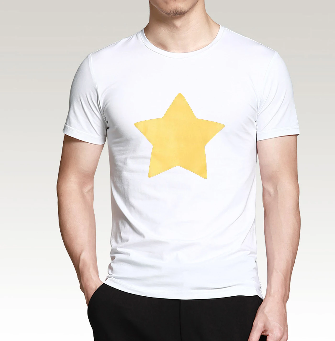 Новое поступление Мужская футболка STEVEN UNIVERSE STAR 2019 летние модные повседневные