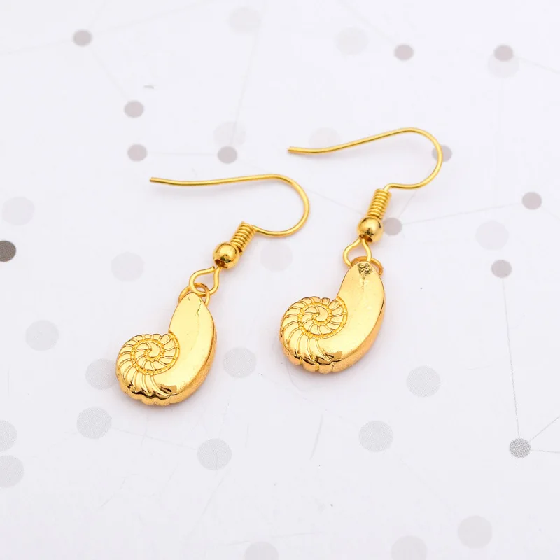 Cute conch drop earrings for women fashion river snail jewelry shell as gift factory bulk | Украшения и аксессуары