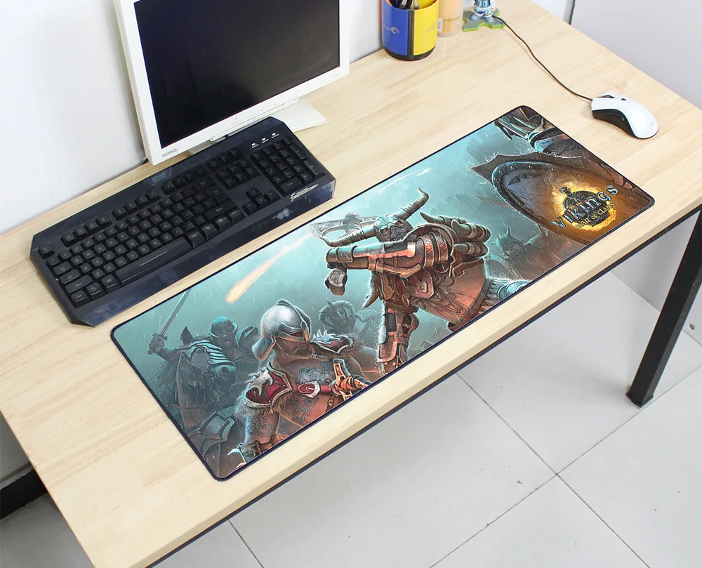 Коврик для мыши Vikings война кланов толстый игровой коврик ноутбука 800x300x3 мм
