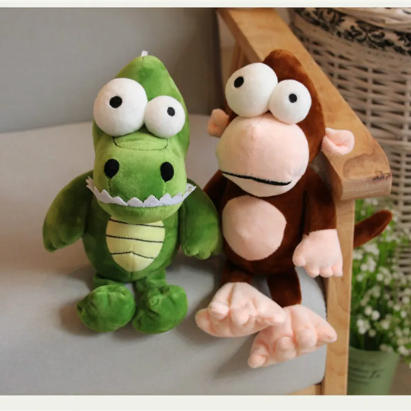 

Creative Big Eye Animal Plush Toy Dummy Jungle Brothers Doll