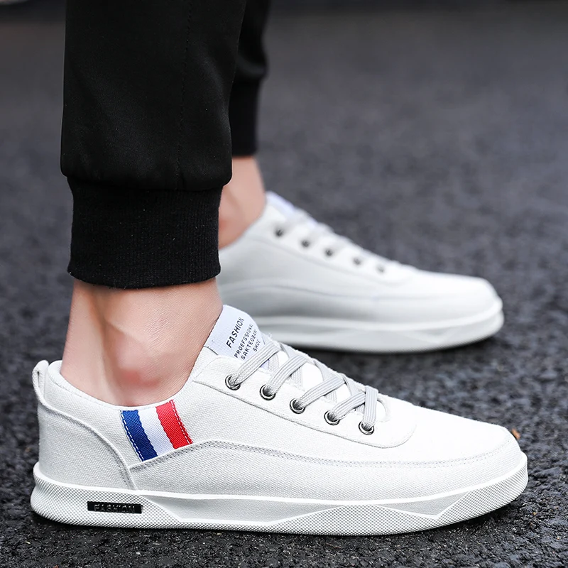 Hot 2018 New Fashion canvas shoes men skate sneakers spring/autumn lace-up men's casual Design for Footware | Обувь