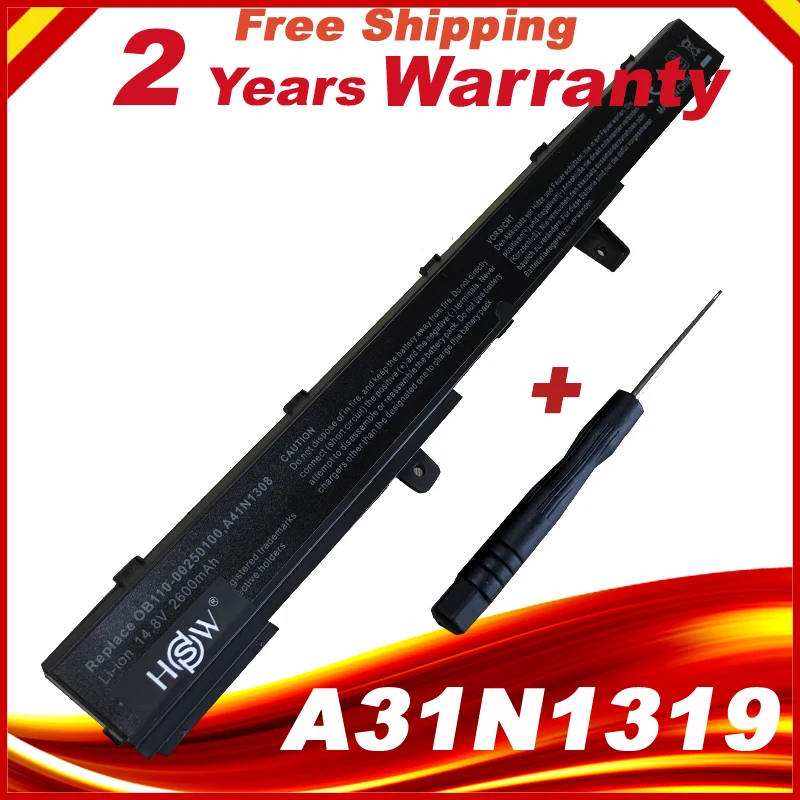 Аккумулятор для ноутбука A41N1308 A31N1319 0B110-00250100 Asus X451 X551 X451C X451CA X551C X551CA Series |