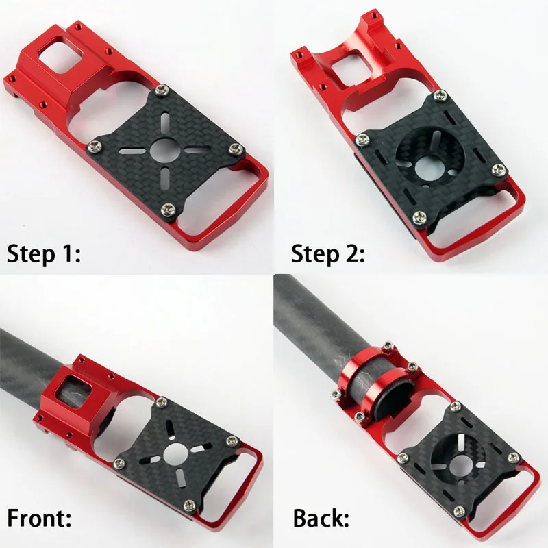 

4PCS CNC 20mm Motor Seat Mounting Bracket Base Holder Support Frame Arm Tube Clamp Clip For Engine s FPV Drone