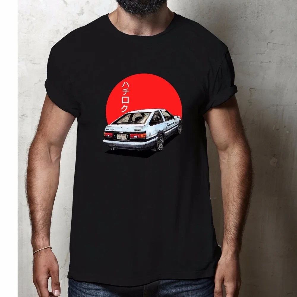 New Ae86 Trueno Initial D Takumi Japan Movie T-Shirt Newest 2019 Fashion Cotton O-Neck Homme Short Sleeve | Мужская одежда
