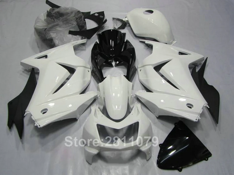 

Injection molding fairing kit for Kawasaki Ninja 250R EX250 08-14 white black motorcycle fairings set ZXR250 2008-2014 TY46