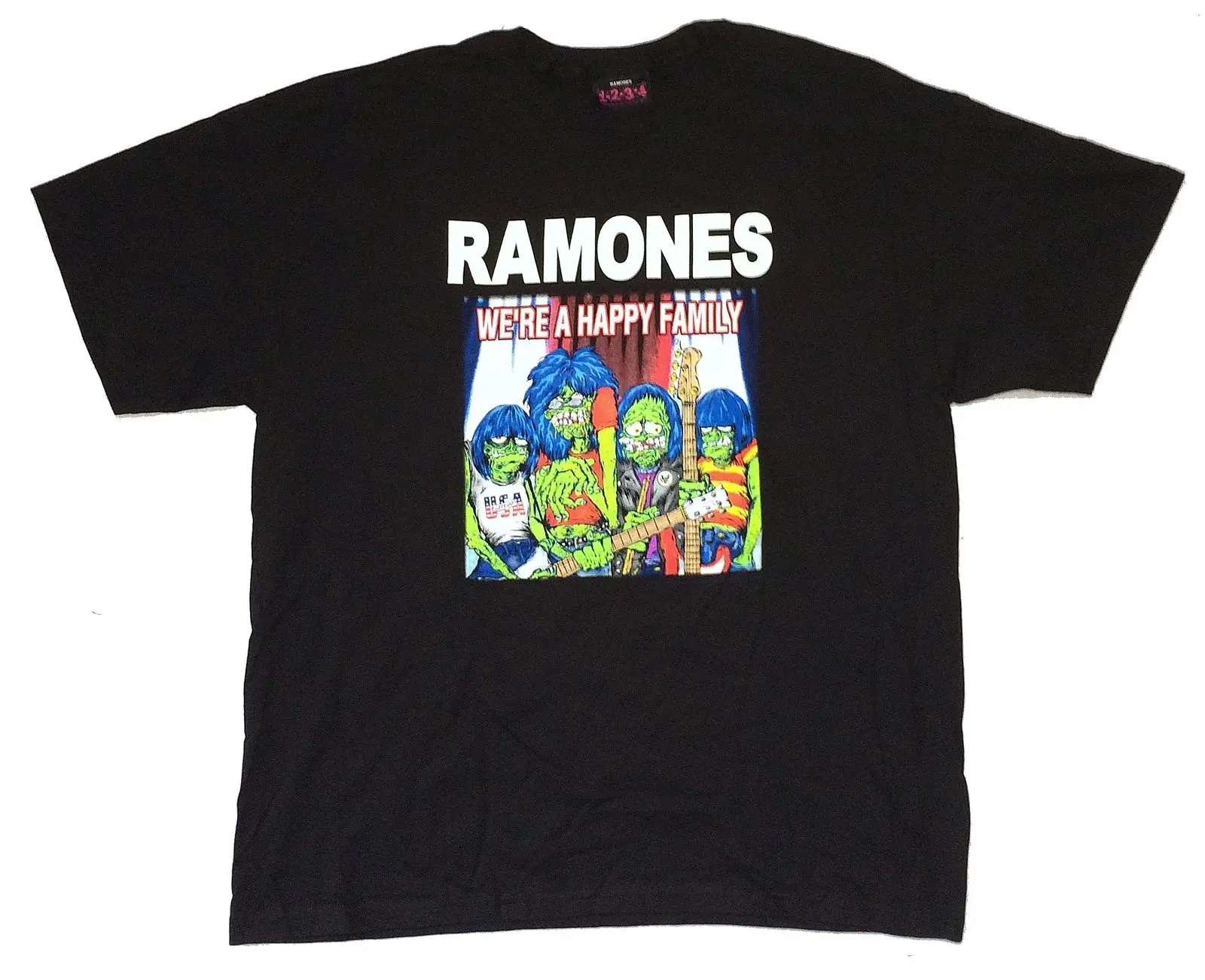 Ramones мы счастливая Семья черная футболка новый официальный Мерч группы альбом