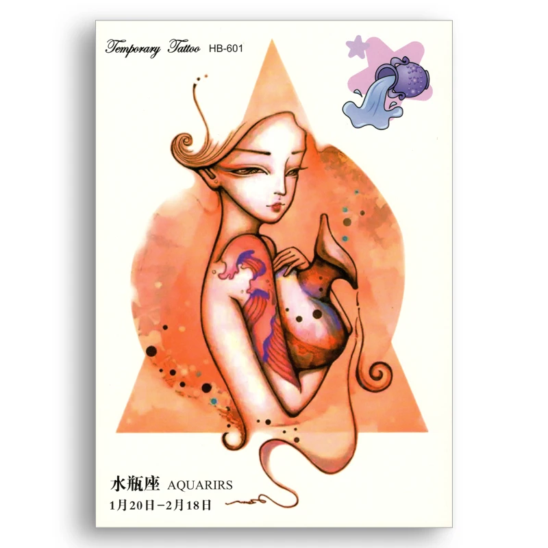 Водостойкие наклейки водостойкие временные искусственные татуировки 12