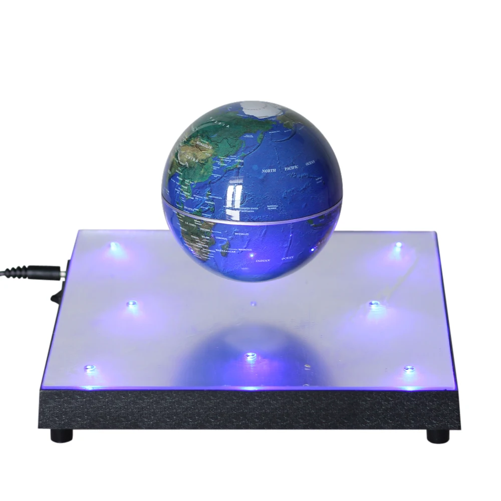 LED Magnetic Levitation Floating Globe Plate Anti Gravity Automatic Rotation for Display Decoration New Arriving |