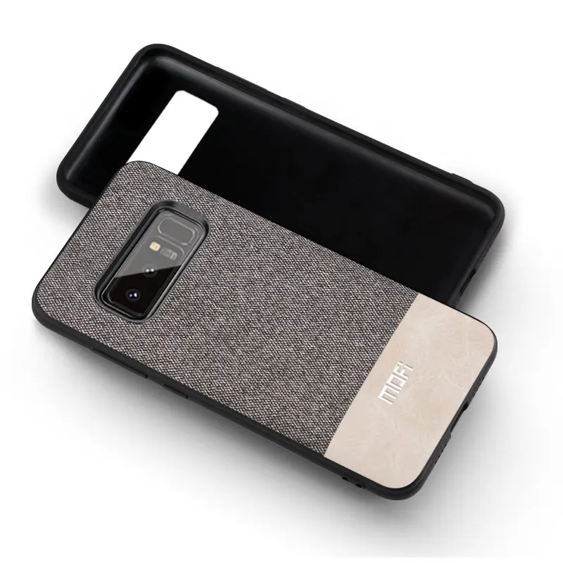 MOFi чехол для samsung S8 задняя крышка для samsung galaxy note 8 чехол силиконовый край note8 coque capas для galaxy s8+ чехол - Цвет: gray with white