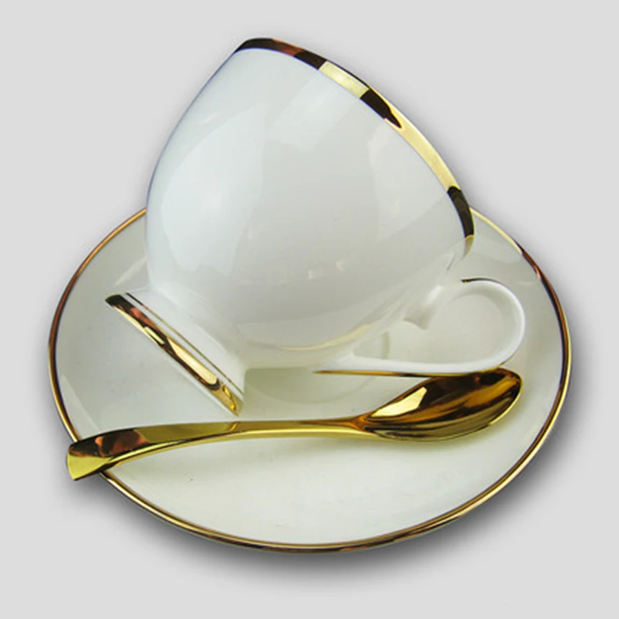 Костяная Красивая винтажная керамическая кофейная чашка набор керамический