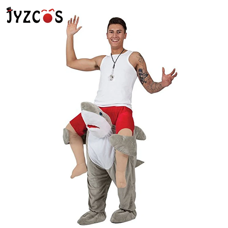 Костюм акулы JYZCOS костюм для косплея на Хэллоуин карнавал Пурим Необычные брюки |