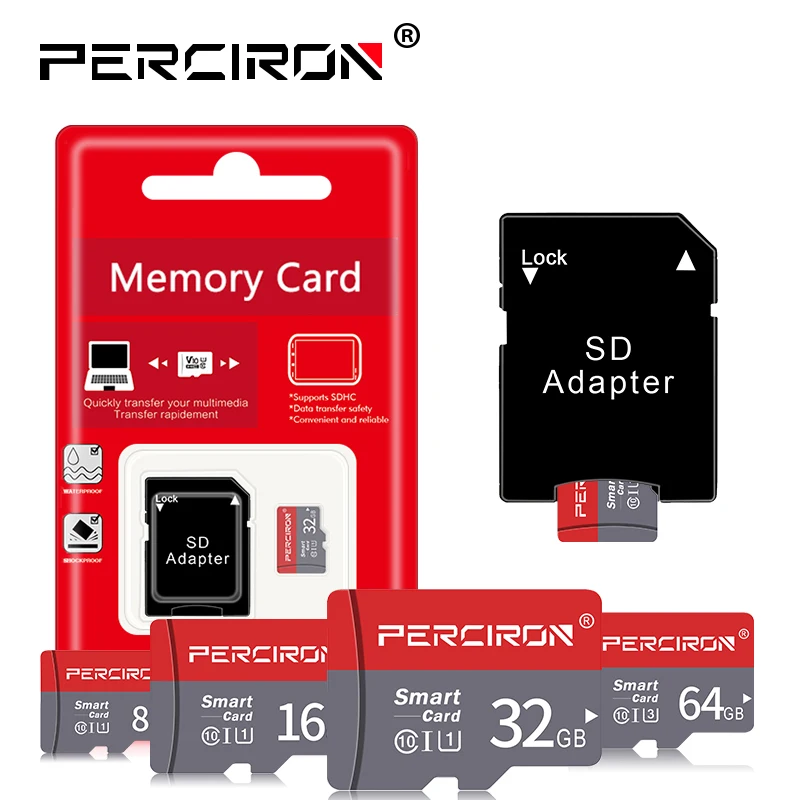 Карта памяти PERCIRION 8 ГБ 16 ГБ 32 ГБ micro sd карта 64 Гб tarjeta microsd 32 Гб mini TF карта 4 Гб флэш-накопитель с бесплатным адаптером