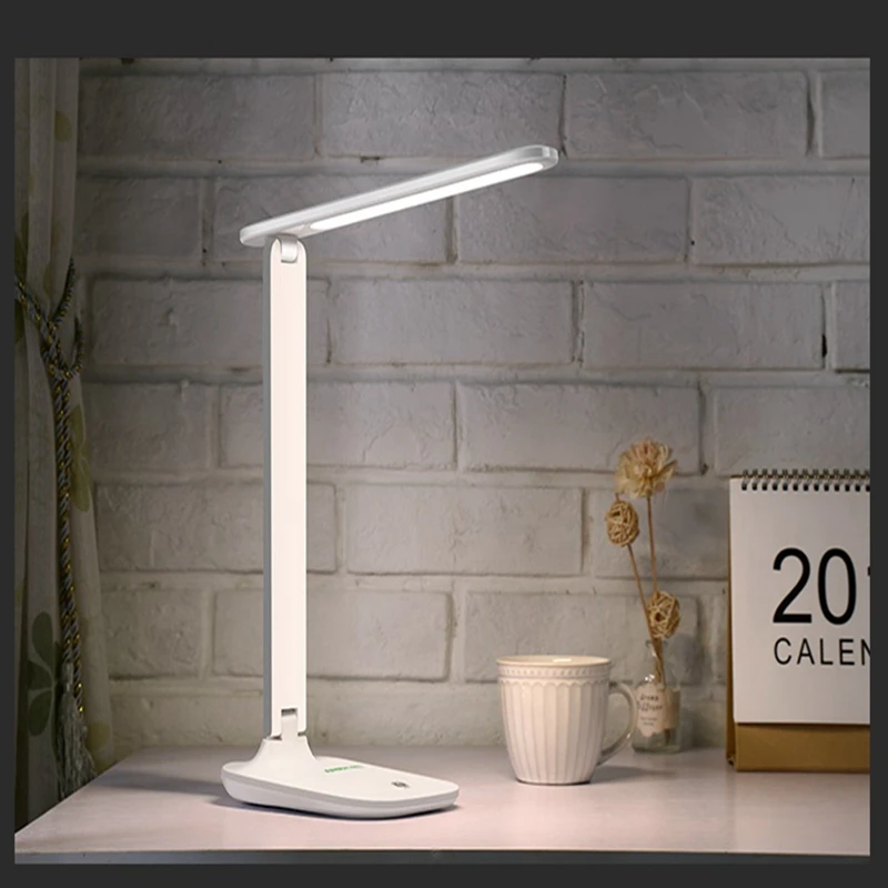 

LukLoy Modern Eye Table Lamp Rechargeable LED Desk Lamp Study Kids Room Dormitory Lighting Fixture Bedroom Reading Light Library