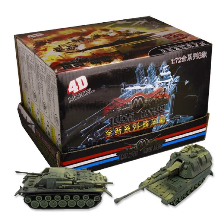 Шт. Бесплатная доставка 8 шт. Танк модель сборки 2nd версия 1: 72 весы коробку Игрушка