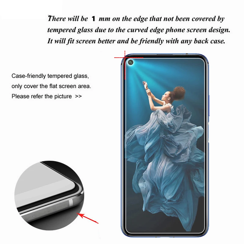 Закаленное стекло для Huawei Honor 20 защита экрана 9H 2.5D Защитное телефона Pro honor20 2 шт. |