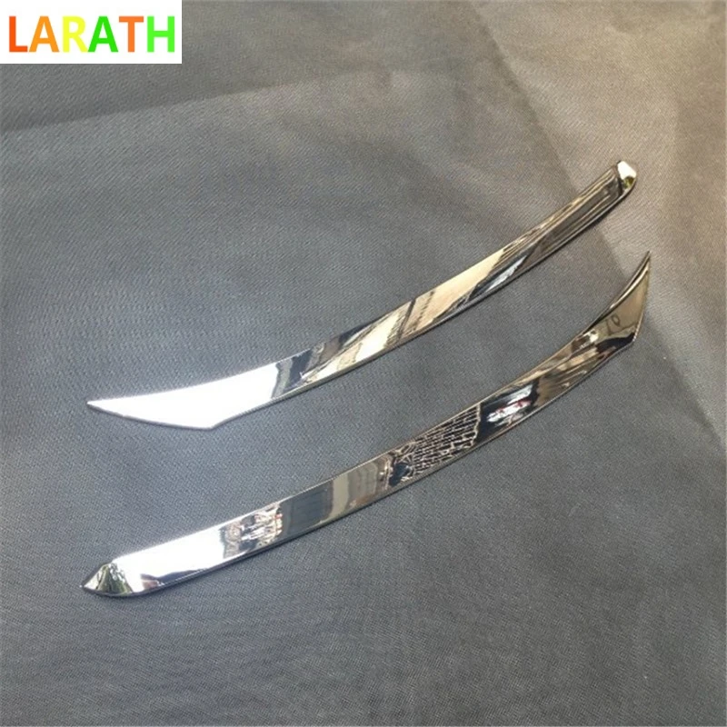 Накладки на передние фары для Nissan X Trail Rogue T32 2014 2015 2016|light trim|abs chromefor nissan x-trail |