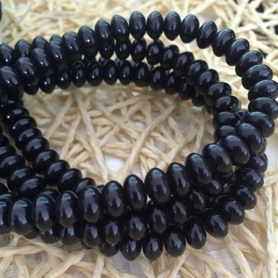 Горячие Продажи Черная смола пчелиный воск Подвески 8x5 мм счеты Loose Бусы Распорки