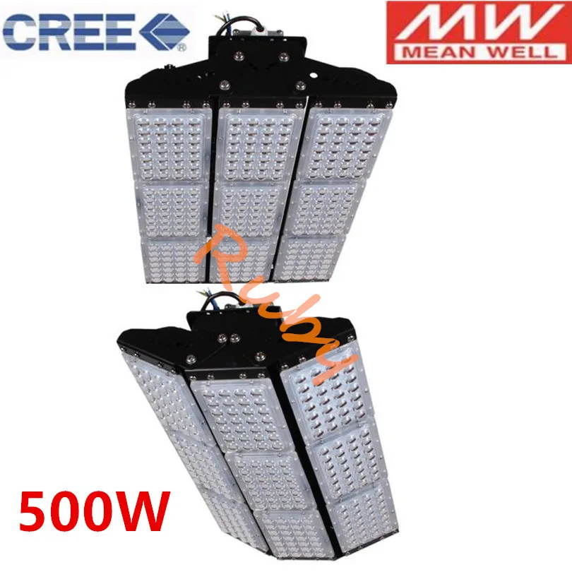 Промышленный светодиодный чип CREE + держатель Meanwell прожектор 100 Вт 150 200 300 500