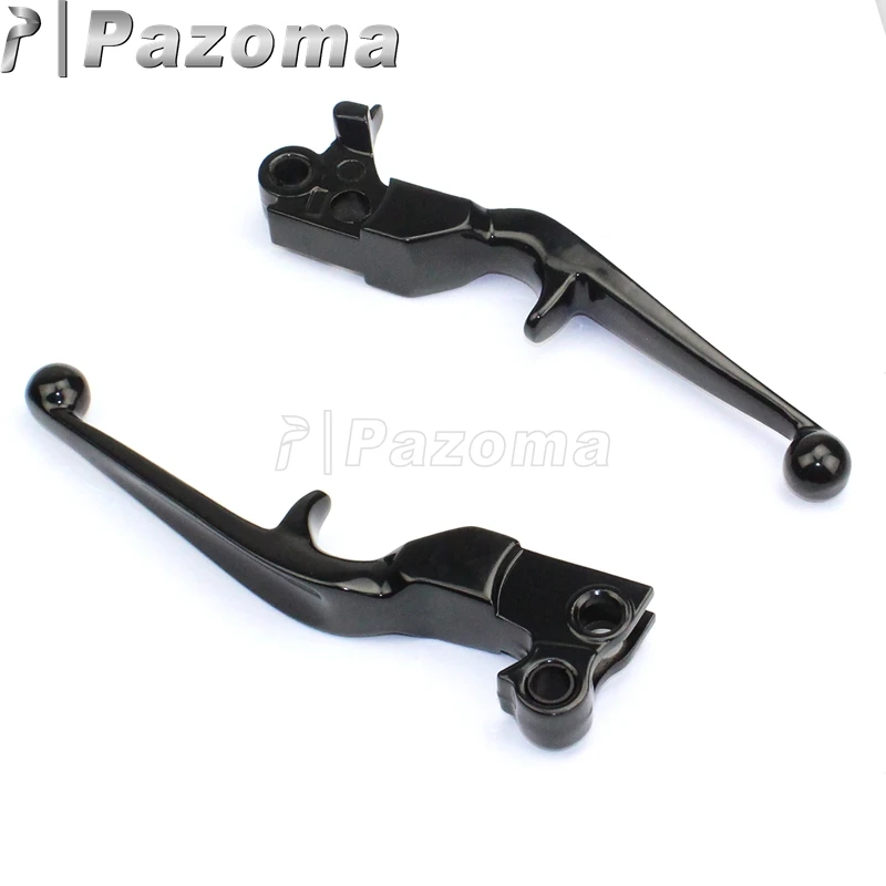 2pcs Motorcycles CNC Aluminum Black Hand Levers Clutch Brake Lever for Harley Sportster XL 883 1200 Softail Dyna Touring 96-2010 |
