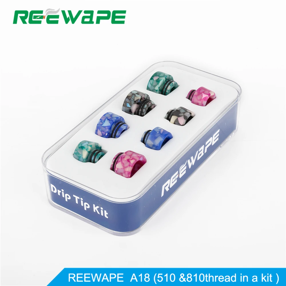 Reewape 810/510 капельный наконечник A18 A15 A10 A4 змеиная Смола мундштук для вейпа RDA zeus RTA