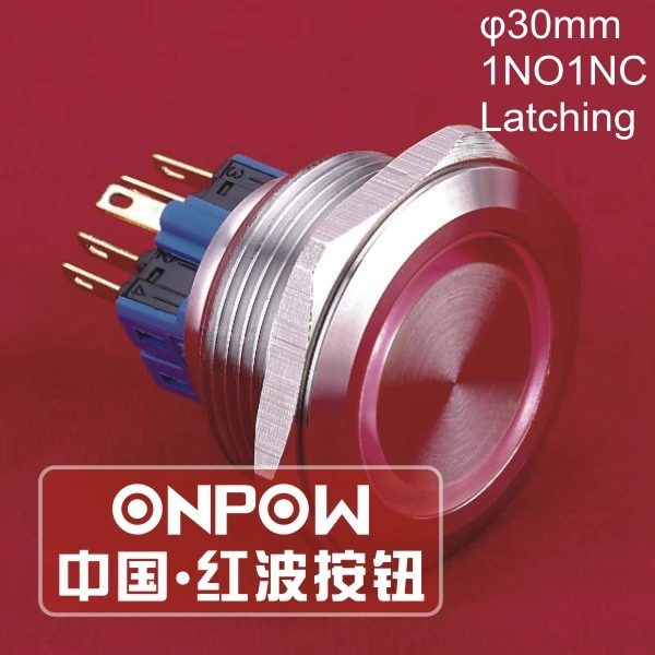 ONPOW 30 мм 12 В 24 220 красный светодиод IP65 фиксирующее кольцо с подсветкой из