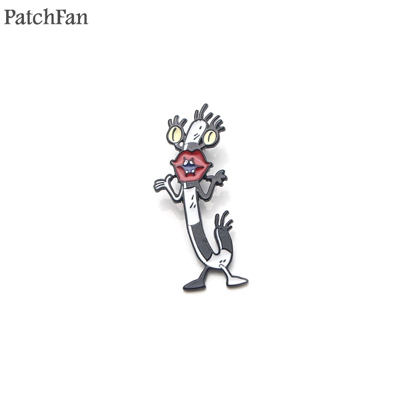 4 Patchfan ааааа! Настоящими монстрами! Zimbo Krumm втулка галстук булавки броши для рюкзака, одежды для мужчин и женщин Декоративные значки медаль A1327 - Цвет: 4