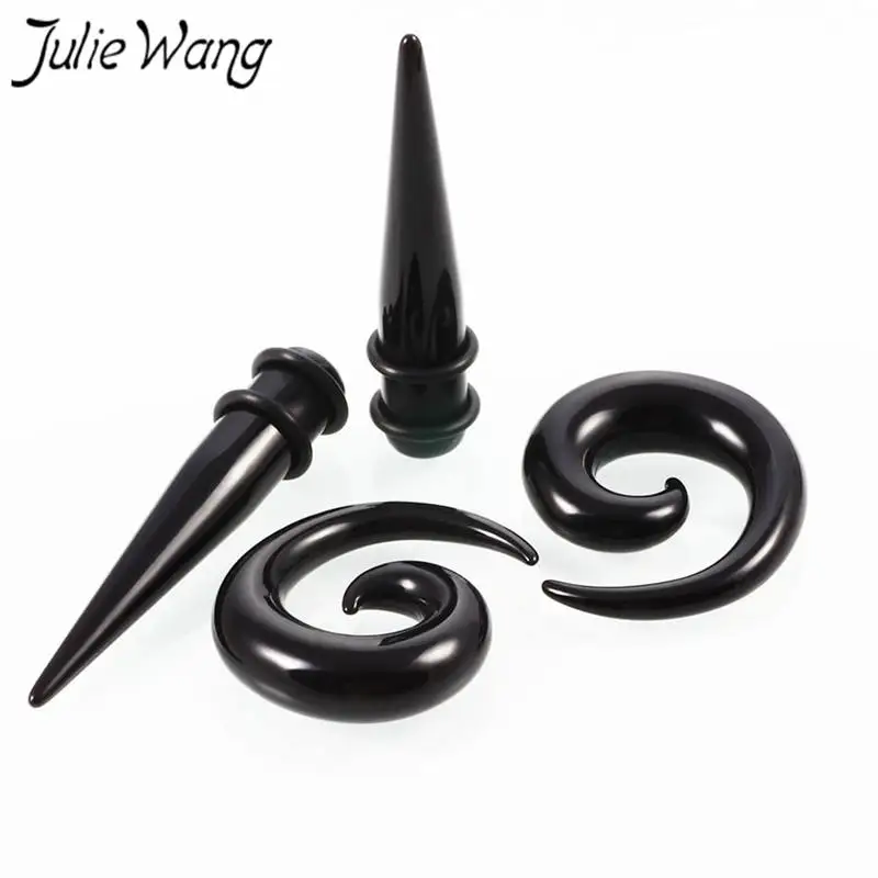 Julie Wang 36 шт. черное Украшение Для Пирсинга Ушей фотометрические приборы конусные