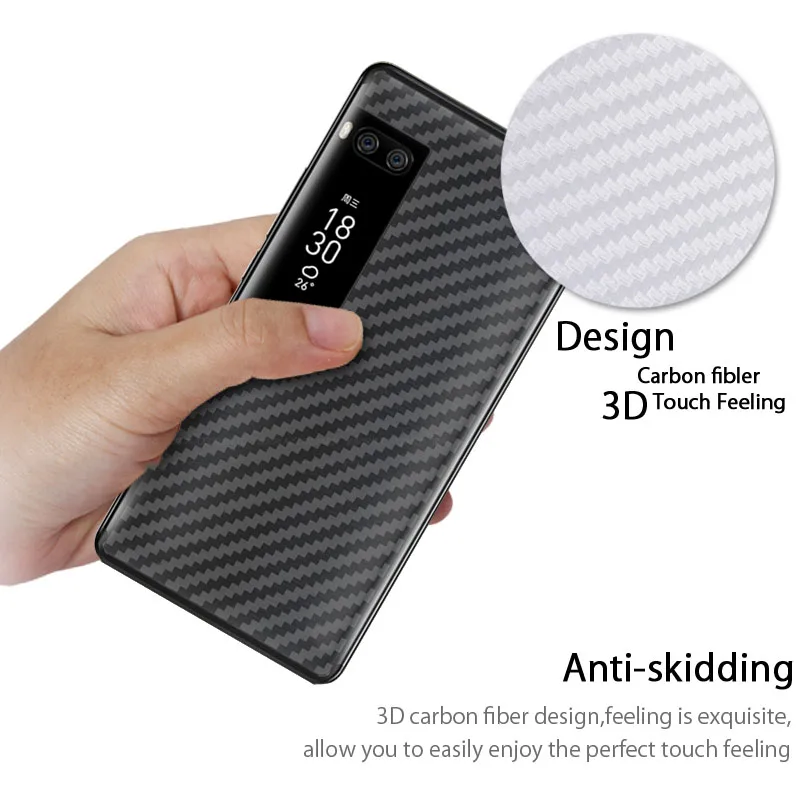 5 упаковок 3D задняя пленка из углеродного волокна для Meizu M6 M5 Note M6S M3 M5s M5c MX6 Pro 7 6 Plus