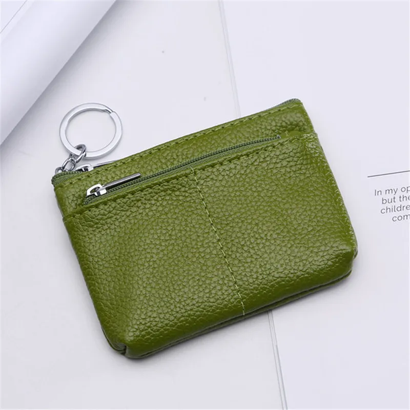 2018 new leather casual short card bag zipper gift coin purse key mini YC002 | Багаж и сумки