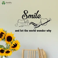 yoyoyu wall decal dentists tooth tools stickers smile and let the world wonder why bathroom wall window decor qq289
