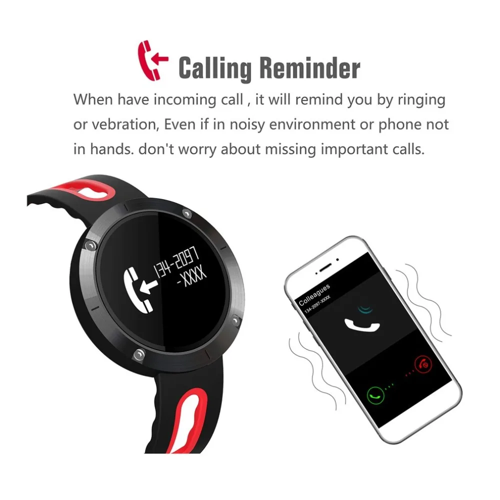 DM58 Bluetooth Спорт браслет сердечного ритма Смарт часы крови Давление монитор IP68