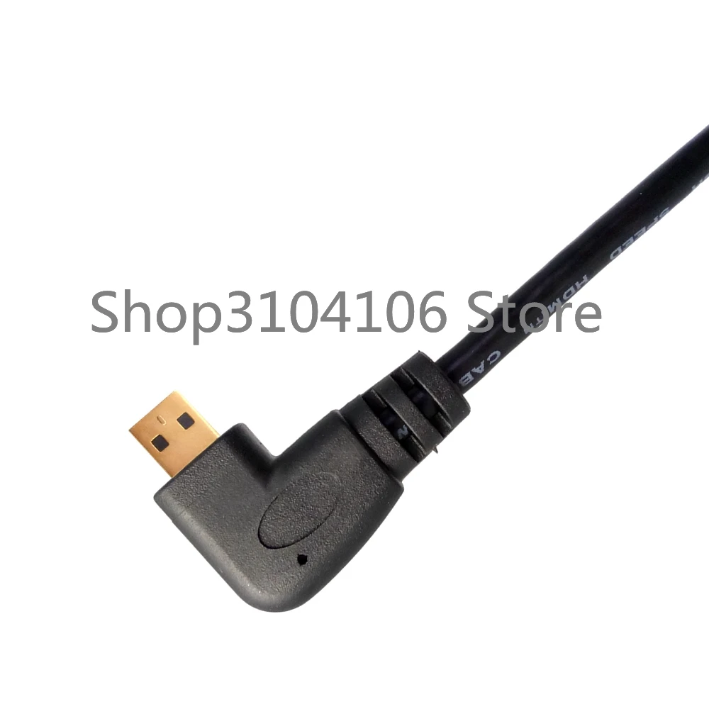 (100pcs/lot) Micro HDMI Cable Left/Right Angled 90 Degree HDMI-compatible to for Digital camera and phones | Электроника