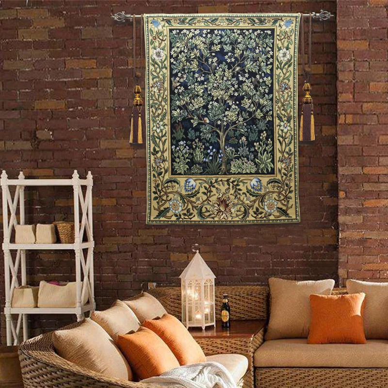 Гобелен из 100% хлопка гобелен для гостиной украшение дома|belgium tapestry|william morristree of life