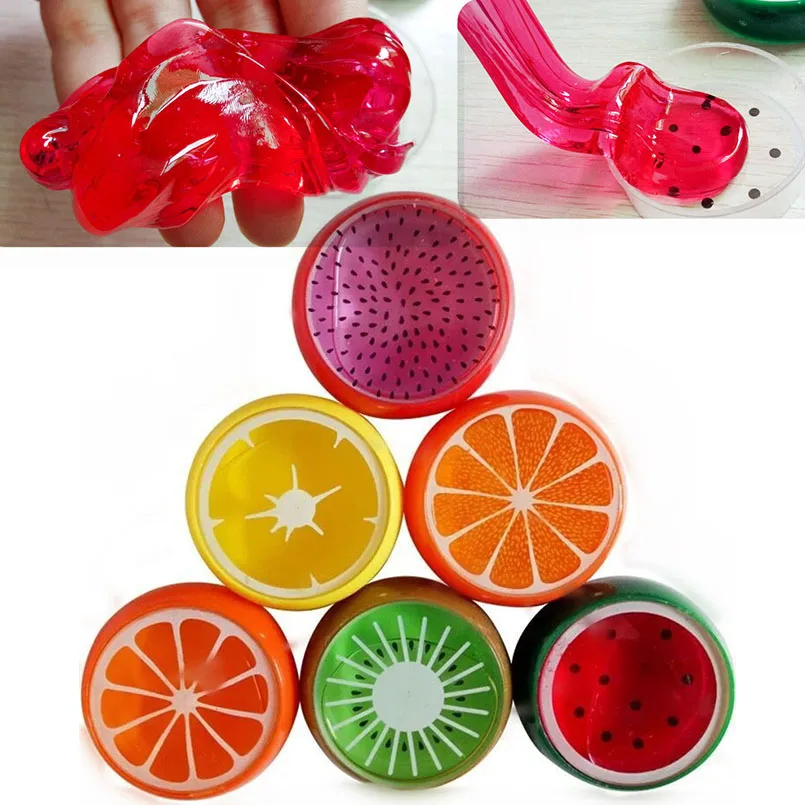 60 шт./кор. Fruit Slime Цветной кристальная почва Для детей игрушка пластилин полимера Пластилин грязи Playdough игрушки подарок