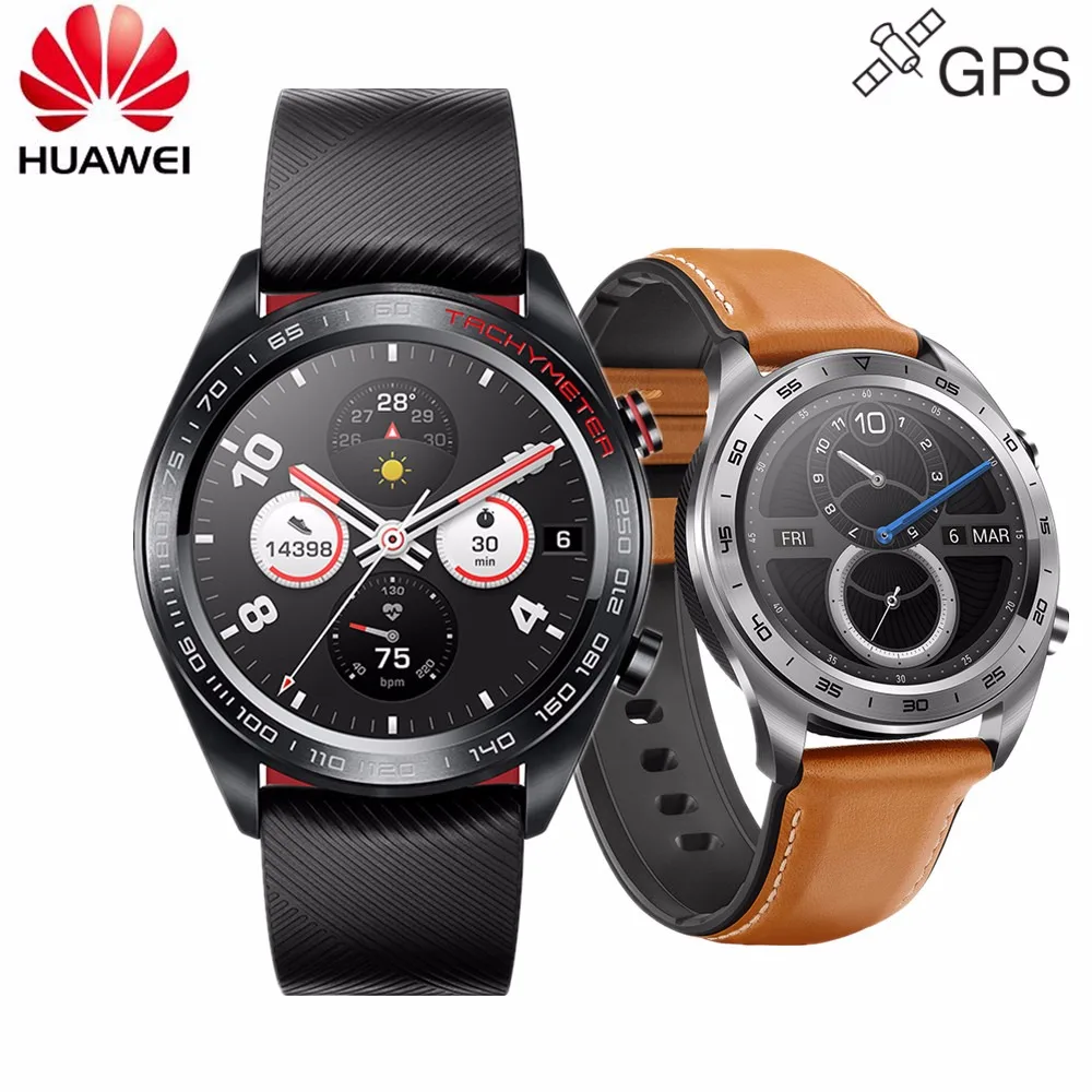 Смарт-часы huawei Honor, gps, Maigic, Смарт-часы, 1,2 дюймов, сенсорный экран, Heartrate Monitor BT4.2 BLE 5ATM, водонепроницаемые спортивные мужские часы
