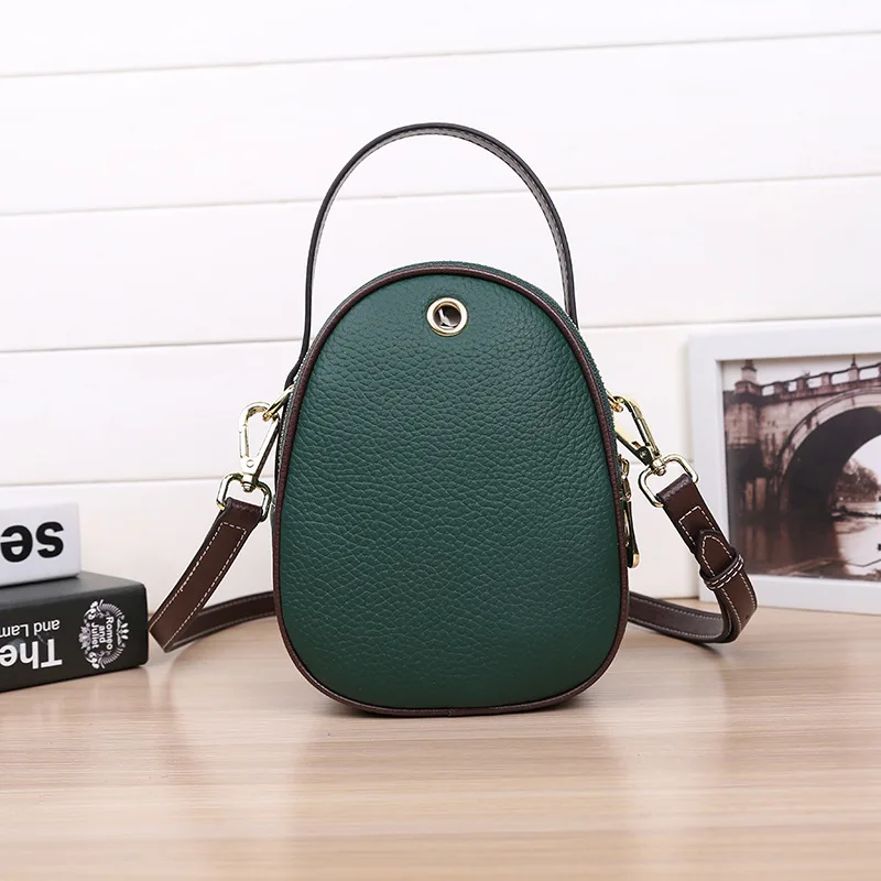 Новые кожаные сумки в Корейском стиле ручные на одно плечо с вишней мягкие для