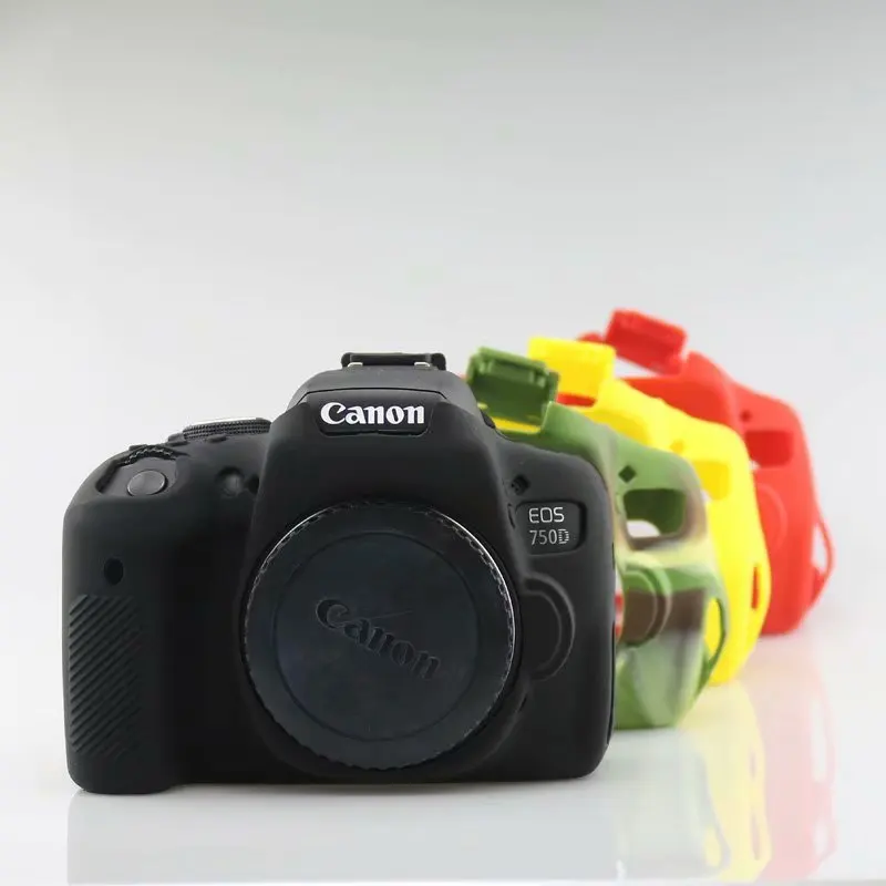 Силиконовый резиновый чехол для камеры Canon EF 100D 200D 600D 650D 700D 750D 1300D 1500D 5D4 5D3 6D