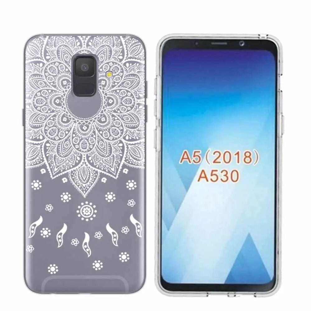 Arvin Paniting Case FOR Samsung A5 Smart Back Protective Phone Cover A6 Plus 2018 Clear Soft TPU case A3 A7 A8 |