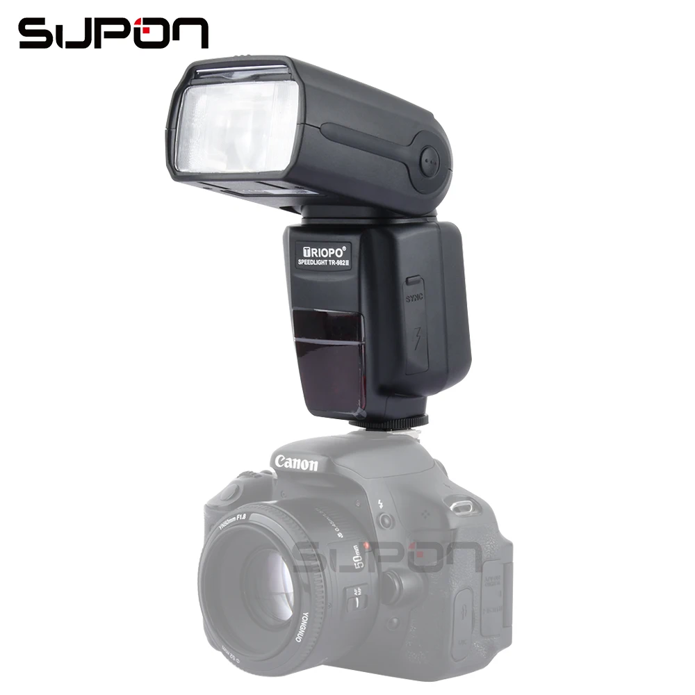Triopo TR-982C III ttl Speedlite накамерная вспышка GN58 с lcd+ TX G4 2,4G для Canon EOS 5D Mark ii iii 6D 7D 60D 70D 60