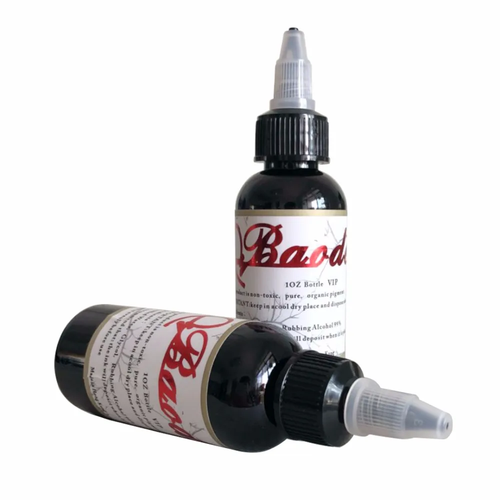 1 бутылка 2oz тату чернила пигмент набор наборы боди искусство 60 мл Черный