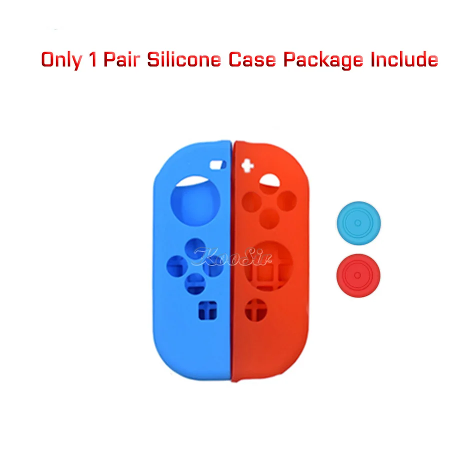 Only 1 Silicone Case 11 в 1, аксессуары для переключателей, джойстик, джойстик, рулевые колеса, ручки, силиконовый чехол, аналоговые колпачки для nintendo Switch - Цвет: Only 1 Silicone Case