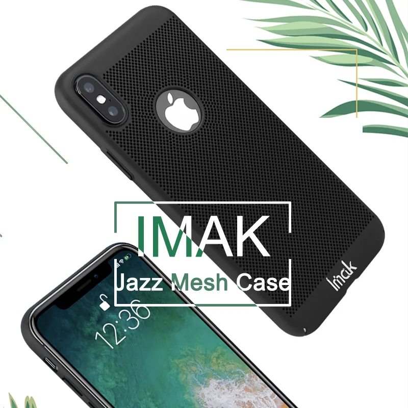 IMAK Ultra Slim чехол для телефона iPhone X 7 8 полые рассеивания тепла Случаях Жесткий ПК Plus
