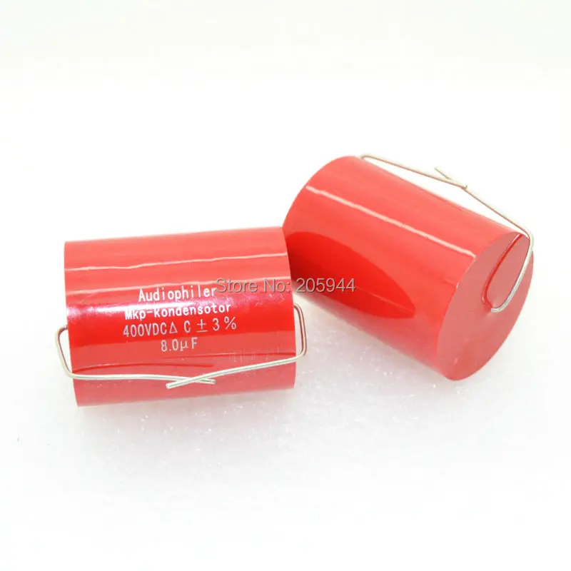 2pcs 3% MKP-CYACP 8uf 400v Tubular Capacitor MKP-kondensotor MKP 8UF 400V-4353 |