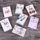 Цветной бумажный чехол для ожерелья и сережек, 5x7 см, 100 шт.