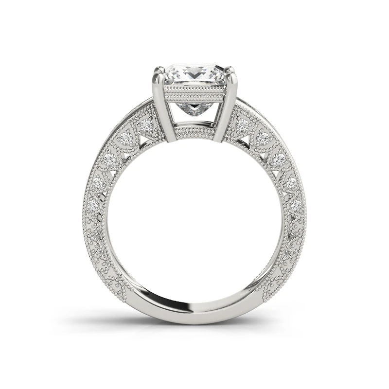COLORFISH Genuine 925 Sterling Silver Princess Cut 1.6ct Cubic Zirconia Wedding Band Solitaire Engagement Ring Bridal Sets | Украшения и