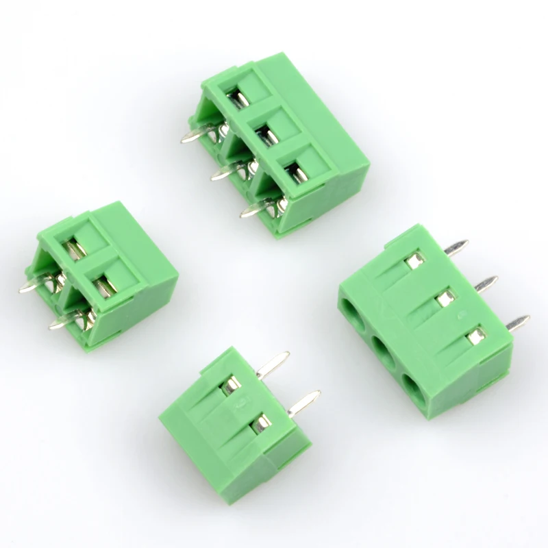 10 шт. винт с прямым штифтом для печатной платы 3P 2 54 мм KF120 2PIN 3PIN зеленый|Терминалы| |